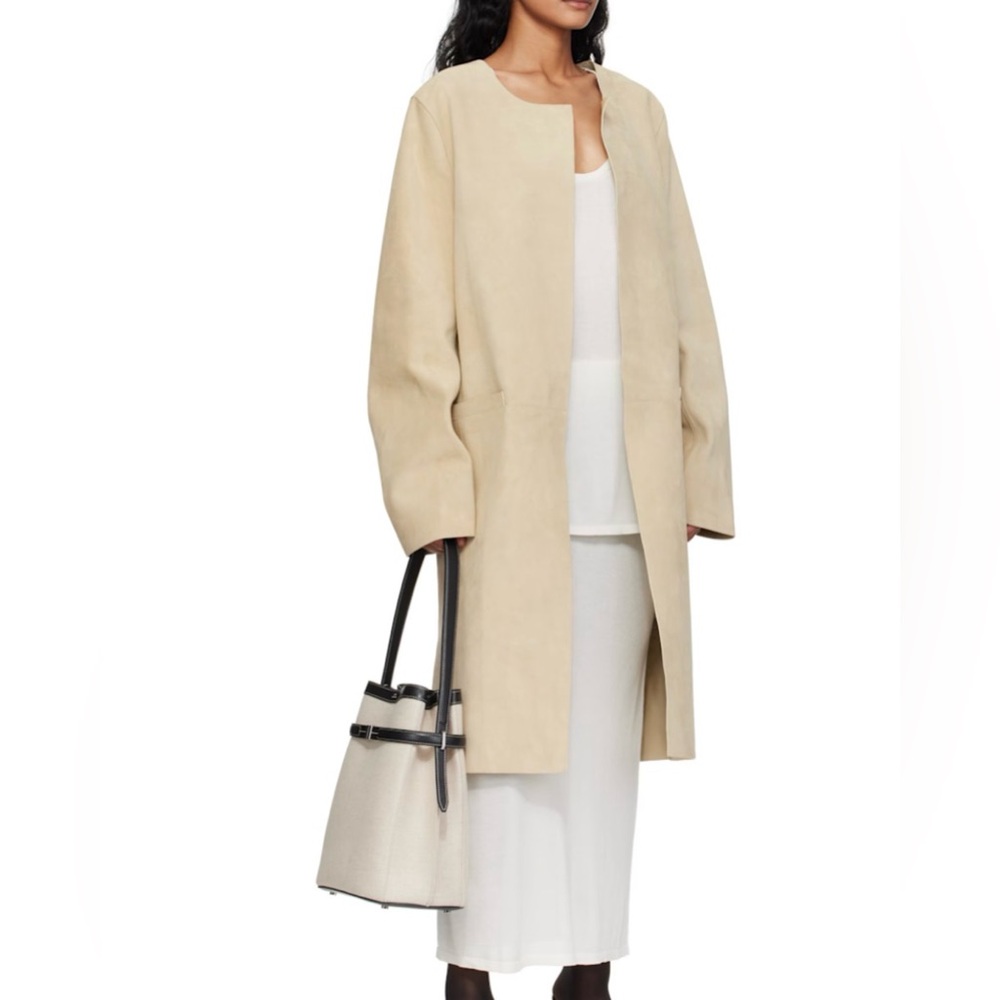 Toteme Belted Backed Bag, Canvas Black Leather - Picture 9 of 17